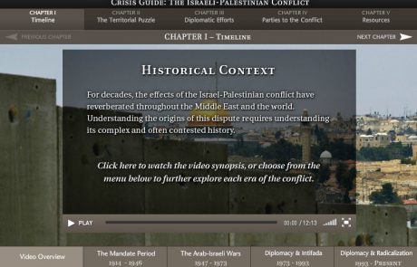 Interactive Crisis Guide to the Israeli-Palestinian Conflict