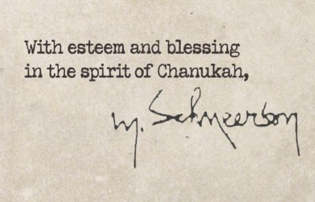 The Lubavitcher Rebbe’s Letter Initiating Public Hannukah Candle Lightings